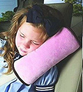 【vaps_2】シートベルト クッション 《ピンク》 子供用 枕 シートベルトカバー シートベルトパッド 車 ネックピロー 送込