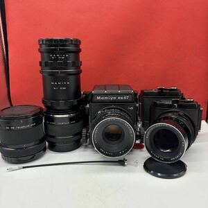 ◆ Mamiya RB67 中判フィルムカメラ MAMIYA-SEKOR C F3.8 127mm / F4.5 180mm レンズ シャッターOK 付属品 マミヤ