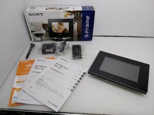 送料安 未使用品 SONY ソニー デジタル フォト フレーム S-Frame DPF-D720 7型 B ブラック Noir