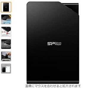 SILICON POWER PORTABLE HDD 1TB 2.5INC USB3.0/2.0 PS4 Stream S03 SIRIES BLACK SP010TBPHDS03S3K B00DMW7HRW