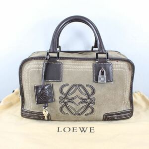 LOEWE AMASONA28 ANAGRAM PATTERNED LOGO LEATHER HAND BAG/ロエベアマソナ28アナグラム柄ロゴレザーハンドバッグ