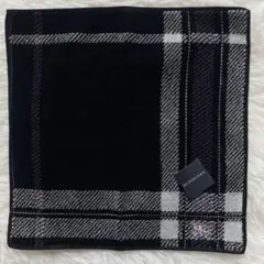 新品 未使用 BURBERRY バーバリー タオルハンカチ ブラック ノバ