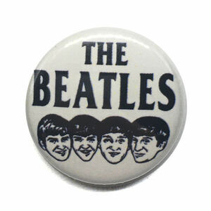 25mm 缶バッジ The Beatles ビートルズ イラスト John Lennon Paul McCartney Ringo Starr George Harrison