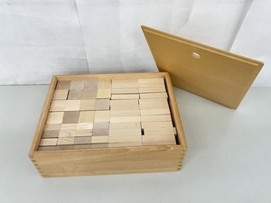 HABA ハバ 基本積み木セット 木箱入り 木のおもちゃ 木製 積み木 立体パズル 知育玩具 中古 K8766463