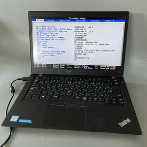 JXJK4074 【ジャンク】Lenovo ThinkPad T470s /Core i7-7600U 2.80GHz/ メモリ:16GB / カメラ /動作未確認/BIOS確認済