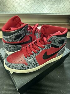 1円スタート 新品未使用　カスタムペイント NIKE AIR JORDAN 1 RETRO HIGH US9 27cm dunk sb AF1 jordan fragment atmos