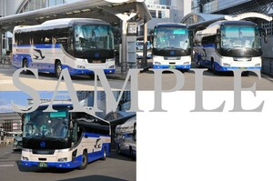 D【バス写真】Ｌ版３枚　中国JRバス（広島・島根）　ガーラ　京都線