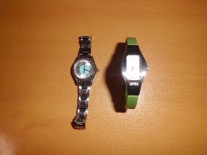 sara 腕時計　レディース　ブリリアントカット　サラ　＆　OPEX　K-LINE　角型　デザイン　セット　動作品　送料無料