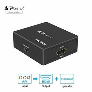 Portta コンポジット to HDMI変換コンバーター アナログ hdmi変換器 変換 (中古品)