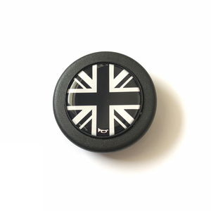 ユニオンジャック　ホーンボタン　黒　英国旗　( クラシックミニ　ローバーミニ mini MGB MGA オースティン ヒーレー スプライト クーパー
