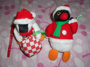  ピングー 　クリスマス　サンタ　サンタクロース　プレゼント 　ぬいぐるみ　マスコット　オーナメント　ペンギン