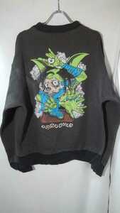 Old skate zorlac sweat shirt gargoyle pushead 90s ゾーラック ガーゴイル スウェット オールドスケート パスヘッド ビンテージ 西海岸