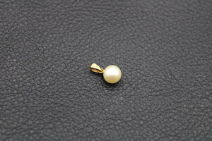 MIKIMOTOミキモト「K14刻印 パール真珠 ネックレストップ」ミキモト純正箱付 アクセサリー