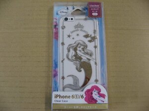 PGA iPhone 6s / 6用 4.7インチ ハードケース クリア金箔押し　ディズニー・アリエル　PG-DCS027 iPhoneケース