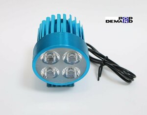 ◇送料220円◇汎用 青 4連 LED フォグランプ 車外灯 XR600R XR650L XR650R アフリカツイン VT1300CR