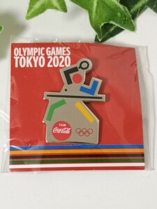 【非売品】☆2020東京オリンピック ピンバッジ コカコーラ 卓球☆