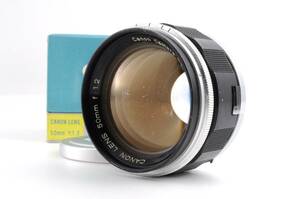 キャノン Canon LENS 50mm f1.2 Lマウント MF 一眼カメラレンズ 箱付 管K6750