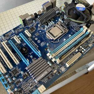 自作PC　マザーボード　CPU INTEL CORE i3-2100 3.10GHZ GIGABYTE GA-H67A-D3H-B3 メモリ4GB LGA1155 ATX インテル　ギガバイト