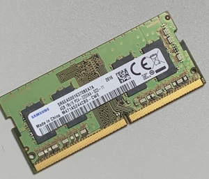 【中古】Samsung 4GB 1枚 DDR4-3200 M471A5244CB0-CWE / ノートPC用メモリ PC4-25600 non-ECC Unbuffered