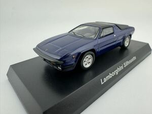 1/64 京商 サンクス　ランボルギーニ 5 シルエット　青　　ブルー