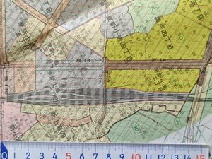 mC13k【地図】葛飾区 昭和56年 [東京都市計画図a 国鉄新小岩操駅 新小岩機関区 三菱製紙引込線 金町-大日本機械工業 柴又-東洋ゴム工業