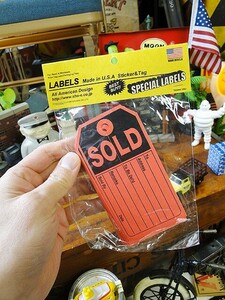 アメリカのパッキングタグ　（売り切れ/SOLD）　単品1枚　■　アメリカン雑貨　アメリカ雑貨