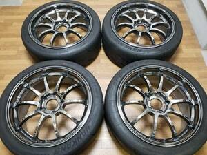 【美品】18インチ 8.5J +51 PCD114.3 ADVAN Racing RS-D WRX STI VAB GVB GRB S4 VAG GVF GRF インプレッサ レヴォーグ GRヤリス FD2 DC5