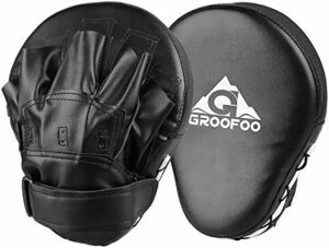 ブラック グローブ 格闘技 パンチング 空手 ボクシングミット テコンドー キックミット 練習用 パンチングミット 2個セット ブ