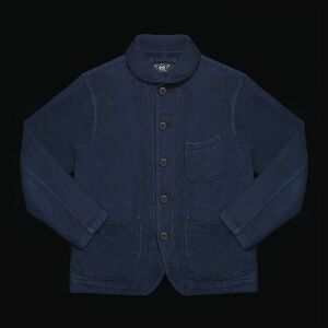 定価78,840円 RRL ラルフローレン EDGAR COAT インディゴ染め ウールコットンツイル ジャケット スポーツコート XS