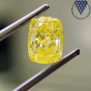 1.00 ct Fancy Intense Yellow VVS2 Radiant GIA 天然 ダイヤモンド ルース 商品 動画 DIAMOND EXCHANGE FEDERATION