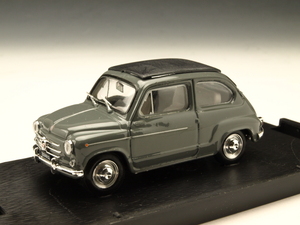 新品未開封 S=1/43 brumm ブルム R318-04 Fiat フィアット600D transformabile chiusa 1960 Grigio scuro 654 現状渡し