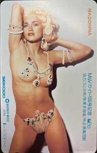 MADONNA　マドンナ　M&Vガイド100号記念 / EROTICA　貴重 テレホンカード　：　エロティカ