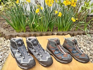 登山靴 モンベル GORE-TEX 男性用１足と女性用１足のペア出品です。アウトドア トレッキングシューズ