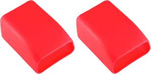 レッド バックル シートベルト カバー 傷防止 洗える シリコン シートベルトカバー 2個組 (バックル, レッド)
