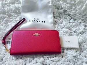 112 新品 COACH コーチ 長財布 ラウンドファスナー C4451