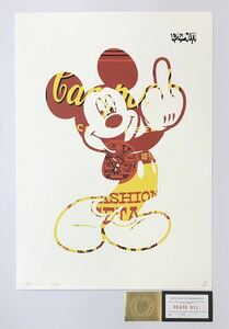 DEATH NYC アートポスター 世界限定100枚 ミッキーマウス ポップアート Campbell キャンベル アンディウォーホル ディズニー 現代アート 