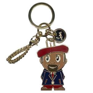 【未使用品】Christian Louboutin クリスチャン ルブタン Superloubi Christian Keyring チャーム キーホルダー キーリング ロゴ メタル