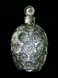稀少品 1937年 ルネ・ラリック Rene Lalique 香水瓶 ウォルト WORTH社 ROSE 貴重な10CM 骨董硝子 フランスアンティーク