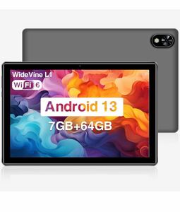 DOOGEE U9 タブレット 10 インチ wi-fiモデル Android 13 タブレット PC 7GB RAM + 64GB ROM(1TB TF 拡張) 4コア 2.0 GHz CPU タブレット