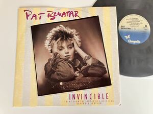 【UK盤】Pat Benatar/Invincible EXTENDED VERSION 4Tra12inch CHRYSALIS PATX3 85年シングル,Promises In The Dark,Heartbreaker LIVE収録
