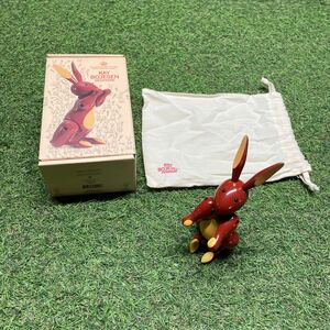 GX151 KAY BOJESEN－カイ・ボイスン 木製フィギュア Rabbit 北欧 木製玩具 インテリア 雑貨 箱傷有り 未使用 保管品 フィギュア