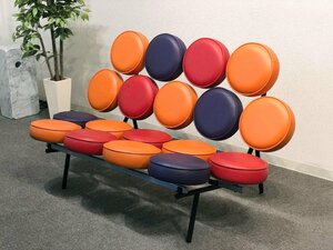 希少カラー！■Herman Miller/ハーマンミラー■NELSON MARSHMALLOW SOFA/ネルソン マシュマロソファ ランダム マルチカラー★埼玉発送★