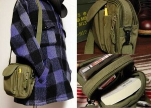 バッグ メンズ ショルダー 旅行用 小物入れ 2WAY ポーチ ROTHCO ロスコ 新品/オリーブドラブ