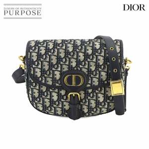 未使用 展示品クリスチャン ディオール Christian Dior オブリーク ボビー ミディアム ショルダー バッグ キャンバス レザー 90229628