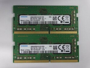DDR4メモリ SAMSUNG PC4-21300(2666V) 8GB×2枚 計16GB 送料無料 Z0310