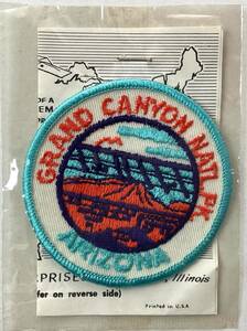入手困難 レア 未開封 未使用品 1970年代 アメリカ ワッペン グランドキャニオン GRAND CANYON NATL PK ARIZONA TrailBlazer トレイル