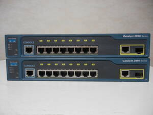 《》【中古】2台SET Cisco WS-C2960-8TC-L Catalyst 2960シリーズ 初期化