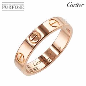 カルティエ Cartier ミニラブ #48 リング K18 PG ピンクゴールド 750 指輪 Mini Love Ring 90220032