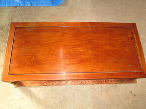 ■木製無垢 １枚板弌品物 長テーブル（183ｃｍ×82cm） ■昭和初期　アンティーク　【引き取り限定】