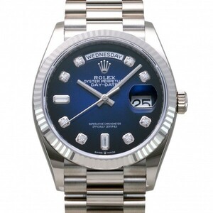 ロレックス ROLEX デイデイト 36 128239A ブルーオンブレ/8PD/2PB文字盤 新品 腕時計 メンズ